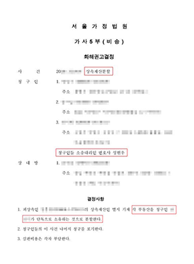 상속재산분할심판 사건